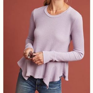 T.la Kenwood Ruffled lavender Pullover size xxsmall